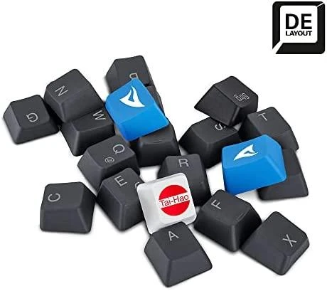 Klaviatūra Keychron Sharkoon SKILLER SAC20, keycap (juoda, 115 vienetų, ISO išdėstymas (DE))