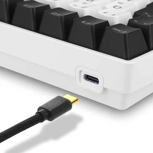 Sharkoon SKILLER SGK50 S3, Gaming-klaviatūra - baltas, DE-išdėstymas, Gateron Raudona