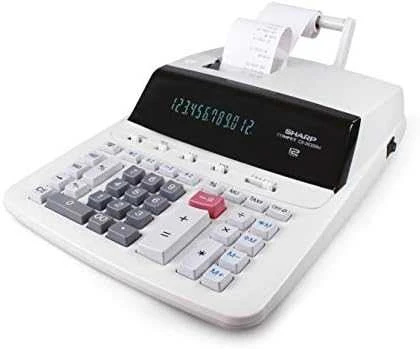 „Sharp SH-CS2635LW“ skaičiuotuvas, baltas, stacionarus su spausdintuvu, 12 skaitmenų