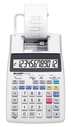 Sharp EL-1750V skaičiuotuvas su spausdinimo funkcija