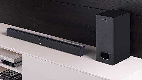 Namų kino sistema Sharp HT-SBW110 garso sistemos (soundbar) kolonėlė 2.1 kanalai 180 W Juoda