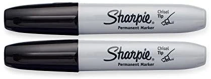Sharpie Chisel žymeklis, juodas (pakuotėje 2 vnt.) 4,5 mm - 1986195