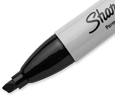 Sharpie Chisel žymeklis, juodas (pakuotėje 2 vnt.) 4,5 mm - 1986195