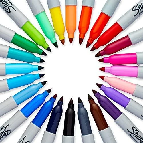 Markeriai Sharpie Fine 4 vnt (juodas, mėlynas, raudonas, žalias) - 1985858