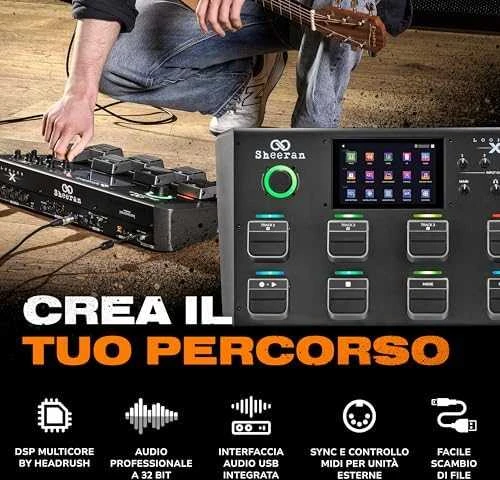 Garso Įranga - Looperis HeadRush Sheeran Looper X 32-bit Jutiklinis Ekranas Grafitas