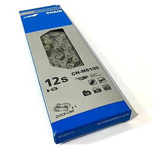 Grandinė Shimano CN-M6100 HG 12 pavarų E-BIKE RATED 138 jungtys QUICK-LINK