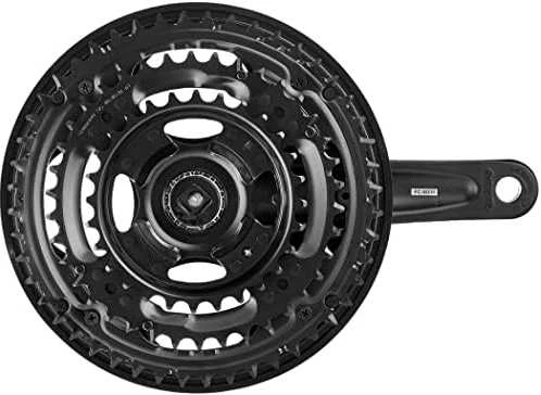 Priekinis žvaigždžių blokas Shimano ALTUS FC-M311-48T 175MM 7/8-speed juodas-48X38X28T