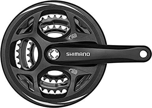 Priekinis žvaigždžių blokas Shimano ALTUS FC-M311-48T 170MM 7/8-speed juodas-48X38X28T