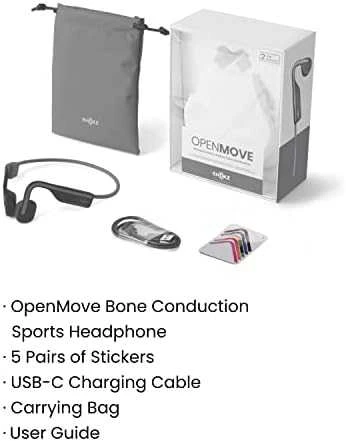 Belaidės ausinės Shokz Open Move, Pilkos