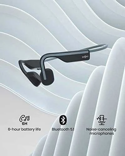 Belaidės ausinės Shokz Open Move, Pilkos