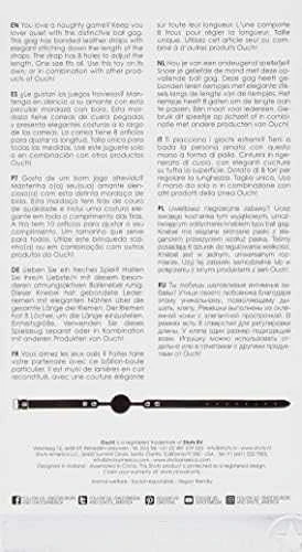 Ouch By Shots Oi! Silicone Ball Gag - su reguliuojamais odiniais dirželiais