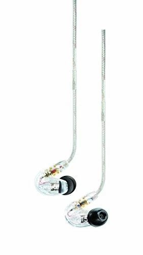 Shure SE215 ausinės skaidriu korpusu