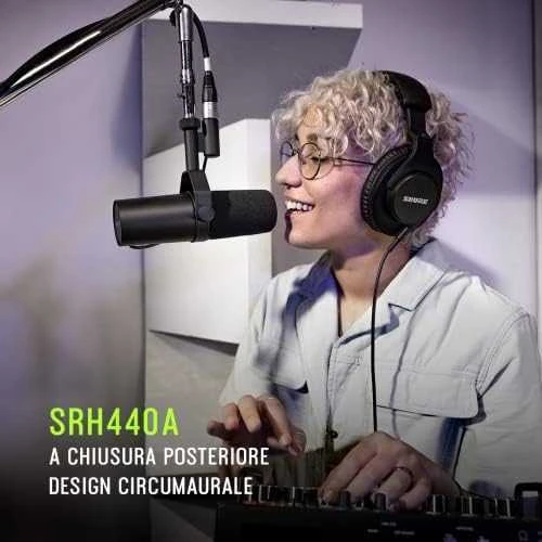 Shure SRH440A-EFS ausinės, juodos spalvos