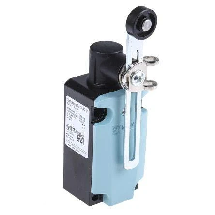 Siemens 3SE5112-0CH50 Ribinis jungiklis 1Z 1R spyruoklinis metalinis 40 mm pasukamasis svirtis 100 mm pakopomis reguliuojamas volelis 19 mm plastikas 3SE5112-0CH50