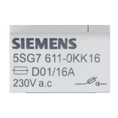 „Siemens“ saugiklių jungiklis 16A 1P D01 (5SG7611-0KK16)
