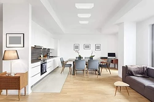 Lubinis šviestuvas Orno LETI LED 18W, įleidžiamas šviestuvas, paviršinio montavimo, kvadratinis, 1600lm, 4000K, baltas, įmontuotas LED maitinimo šaltinis
