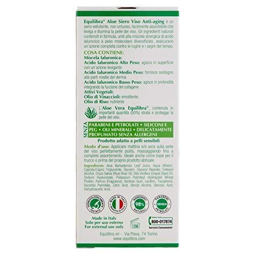 Equilibra Face Aloe Antiag veido serumas nuo raukšlių 30ml
