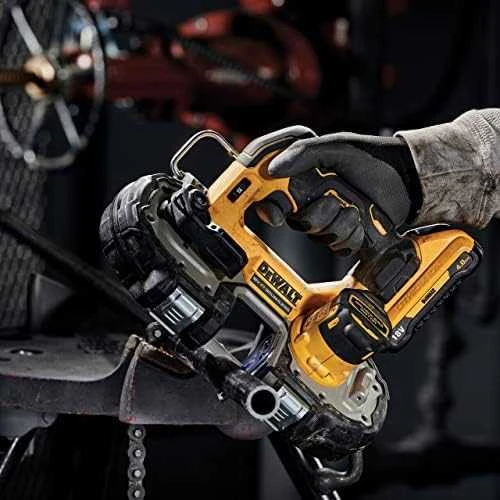 Juostinis pjūklas DeWalt DCS377NT; 18 V (be akumuliatoriaus ir pakrovėjo)
