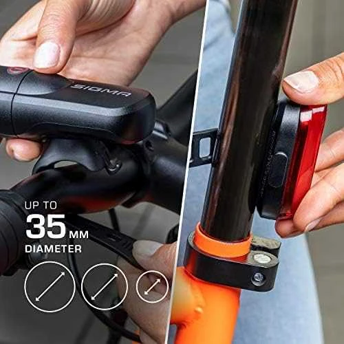 Apšvietimo komplektas Sigma AURA 30 + Curve K-Set baterija (StVZO)