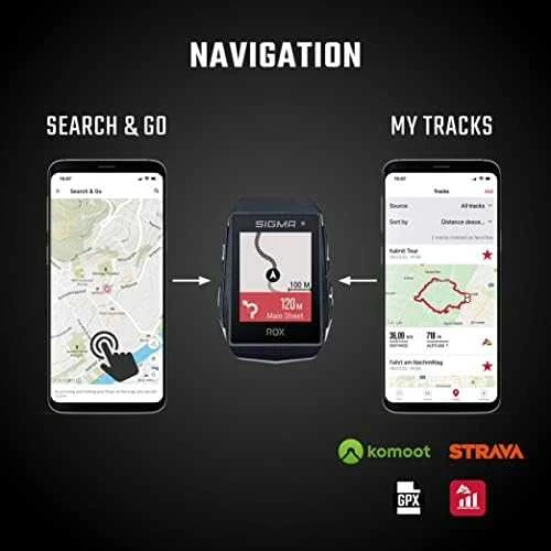 Dviračio kompiuteris SIGMA ROX 11.1 Evo GPS Juodas Sensor Set