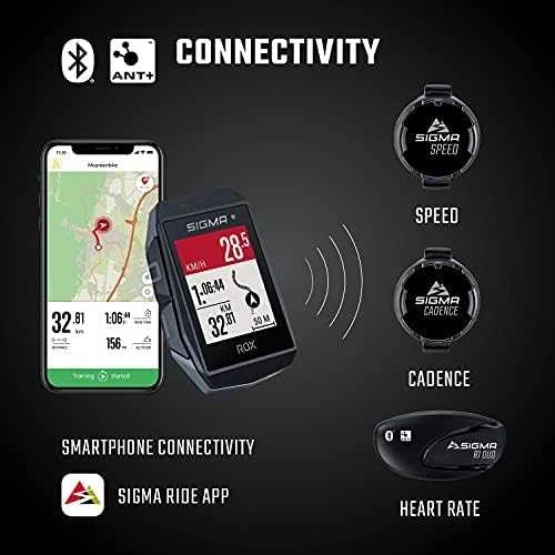 Dviračio kompiuteris SIGMA ROX 11.1 Evo GPS Juodas Sensor Set