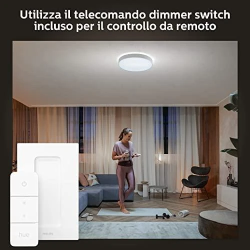 Philips Hue Enrave XL lubinis šviestuvas baltas | 48 W | Baltas Ambiance 2200-6500 | Bluetooth
