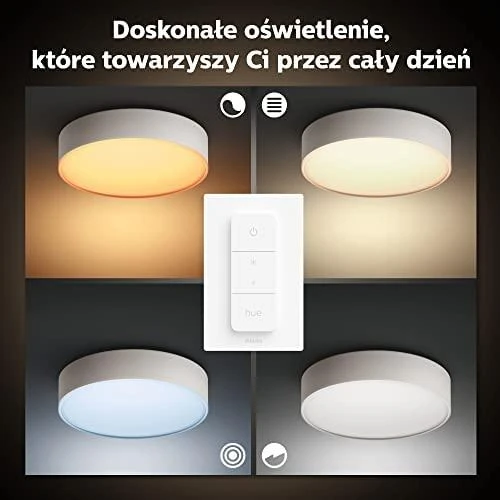 Philips Hue Enrave XL lubinis šviestuvas baltas | 48 W | Baltas Ambiance 2200-6500 | Bluetooth