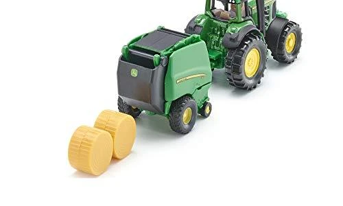 Siku John Deere traktorius su presu