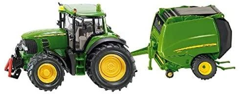 Siku John Deere traktorius su presu