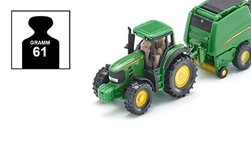 Siku John Deere traktorius su presu