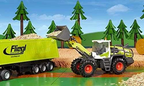 Žaislinis Claas Torion 1914 krautuvas Siku Farmer