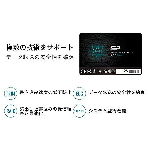 Silicon Power | A55 | 128 GB | SSD form factor 2.5" | Solid-state drive sąsaja SATA | Skaitymo greitis 550 MB/s | Rašymo greitis 420 MB/s