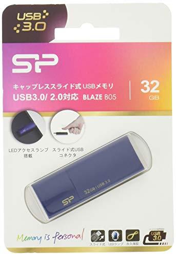 SILIKONIO MAITINIMO KOMPIUTERIS & COMMUNICAT SILICON POWER atmintis USB Blaze B05 32GB USB 3.2 Mėlyna