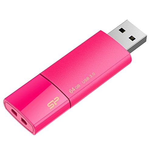 SILIKONIO MAITINIMO KOMPIUTERIS & COMMUNICAT SILICON POWER atmintis USB Blaze B05 64GB USB 3.2 Rožinė