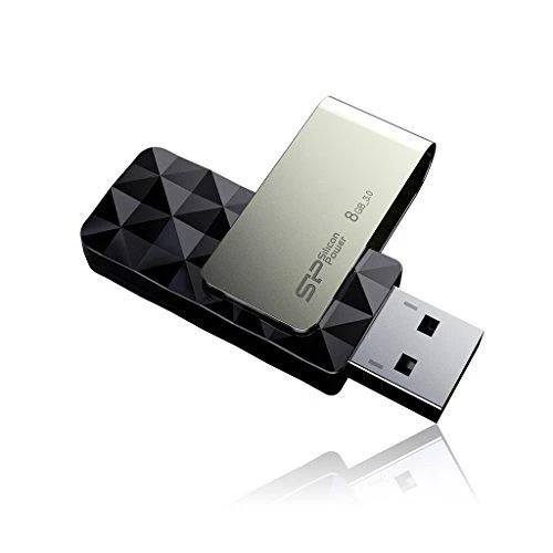 Silicon Power | Blaze B30 | 8 GB | USB A tipo | Sidabrinis