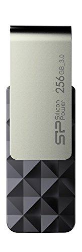 USB Atmintinė - Silicon Power Blaze B30 256 GB 3.2 Gen 1, Juoda, Sidabras