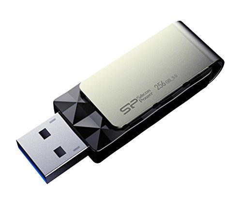 USB Atmintinė - Silicon Power Blaze B30 256 GB 3.2 Gen 1, Juoda, Sidabras