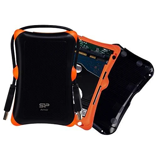 Silicon Power Armor A30 HDD / SSD aptvaras Juoda, Oranžinė