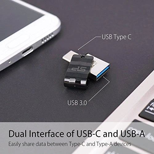 Pendrive Silicon Power Mobile C31, 128 GB (SP128GBUC3C31V1K)