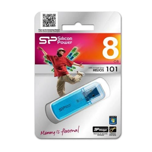 Silicon Power | Helios 101 | 8 GB | USB Type-A | Mėlyna