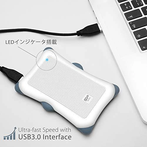 Kietasis diskas Silicon Power Armor A30 1TB | 1000 GB | 2,5" | USB 3.1 | Baltas