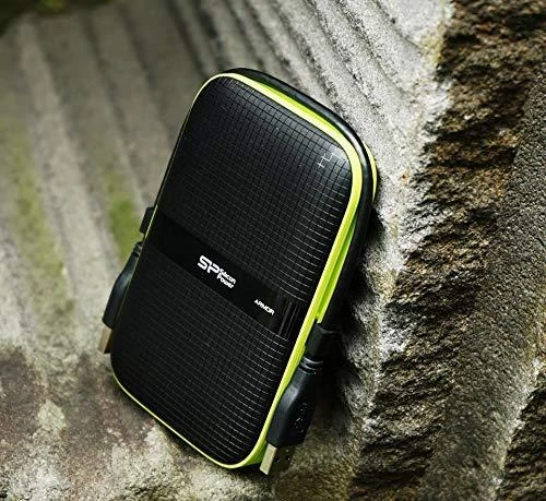 Kietasis diskas Silicon Power Armor A60 1TB 2.5 ", USB 3.1, Juodas/Žalias