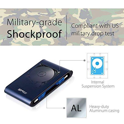 Kietasis diskas Silicon Power Armor A80 1TB 2.5 ", USB 3.0, Mėlyna