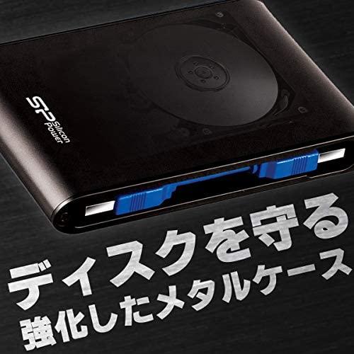 Kietasis diskas Silicon Power Armor A80 1000 GB, 2.5 ", USB 3.1, Juodas