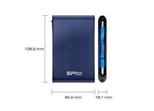 Kietasis diskas Silicon Power Armor A80 1000 GB, 2.5 ", USB 3.1, Juodas