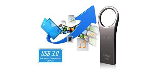 Silicon Power Jewel J80 16 GB, USB 3.0, Sidabrinis