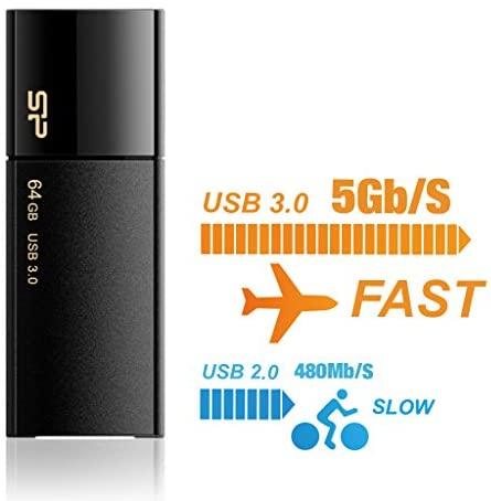 SILIKONIO MAITINIMO KOMPIUTERIS & COMMUNICAT SILICONPOW SP032GBUF3B05V1K Silicon Power atmintis USB Blaze B05 32GB USB 3.0 Juodas