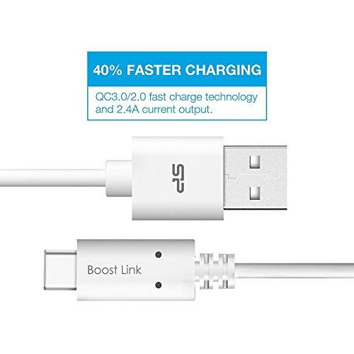 Silicon Power Silicio galia | USB A į Micro USB-C laidas | LK10AC | USB-C į USB-A