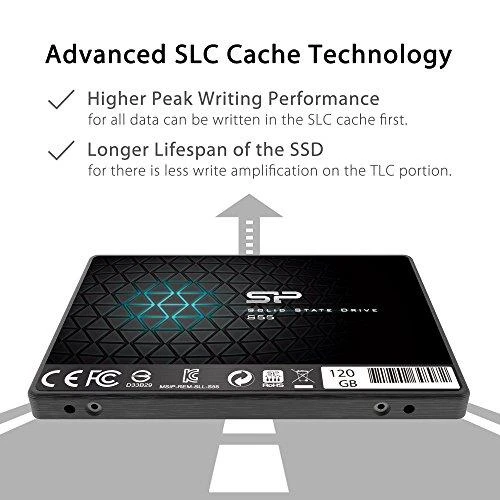 Silicon Power | Slim S55 | 120 GB | Solid-state drive sąsaja SATA | Skaitymo greitis 550 MB/s | Rašymo greitis 420 MB/s