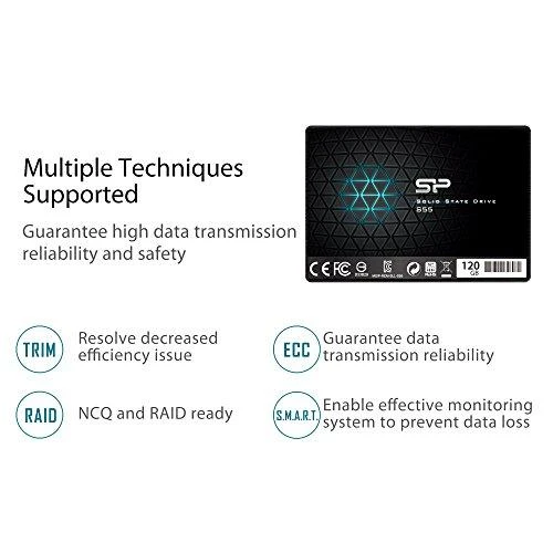 Silicon Power | Slim S55 | 120 GB | Solid-state drive sąsaja SATA | Skaitymo greitis 550 MB/s | Rašymo greitis 420 MB/s